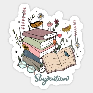 Book Lovers Staycation Sticker